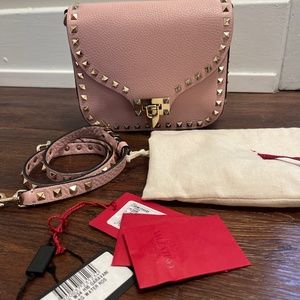 AUTHENTIC VALENTINO Mini Rockstud Lock Flap Bag